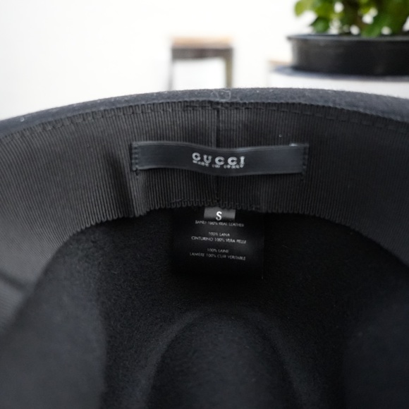 Mint Condition Gucci Wool Hat with Leather Belt - RARE - Picture 4 of 8